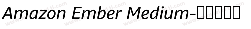 Amazon Ember Medium字体转换